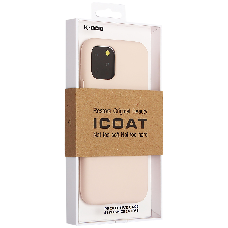 Чехол-накладка силиконовая KZDOO iCoat Liquid Silicone для iPhone 11 Pro (5.8") Розовый песок