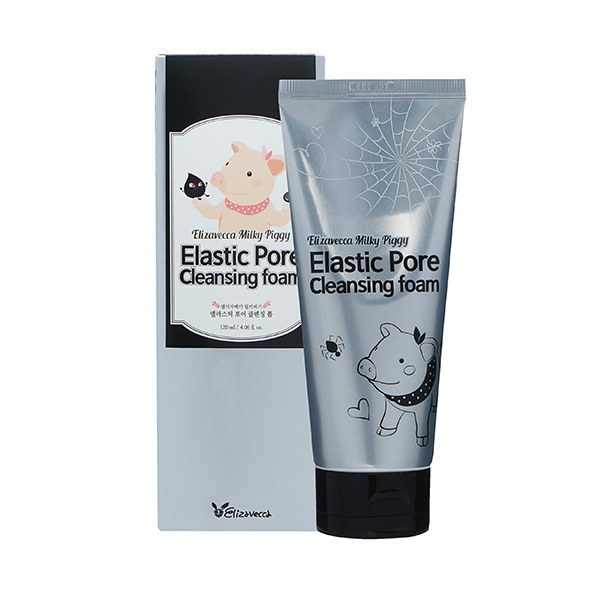 Elizavecca Milky Piggy Elastic Pore Cleansing Foam Пенка с древесным углем