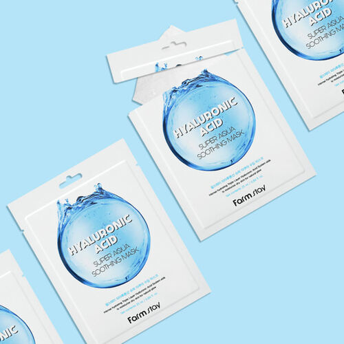 FarmStay Маска тканевая с гиалуроновой кислотой - Hyaluronic acid super aqua soothing mask, 25мл