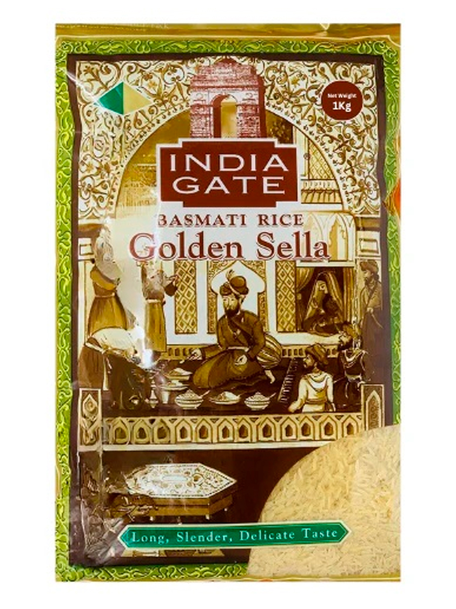 INDIA GATE Indian basmati golden sella rice Индийский золотой рис Басмати 1кг