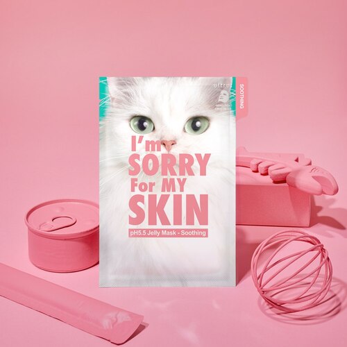 I'm Sorry For My Skin Маска для лица тканевая успокаивающая - рH5.5 jelly mask-soothing, 33мл