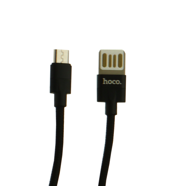 USB дата-кабель Hoco U55 Outstanding charging data cable MicroUSB (1.2 м) Черный