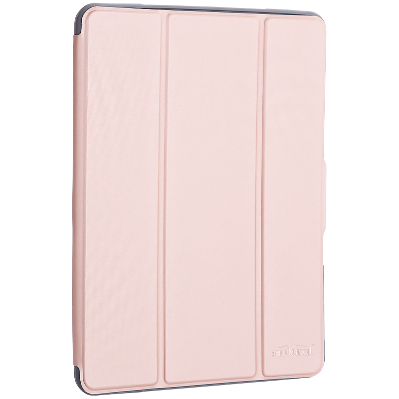 Чехол-подставка Mutural Folio Case Elegant series для iPad 7-8 (10,2") 2019-20г.г. кожаный (MT-P-010504) Розовое золото