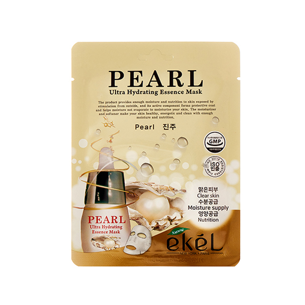 EKEL Pearl Ultra Hydrating Essence Mask Тканевая маска для лица с экстрактом жемчуга