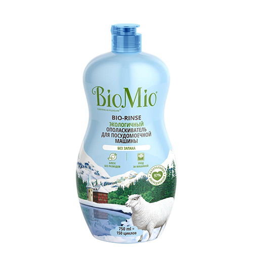 Ополаскиватель для посудомоечной машины "BIO-RINSE" BioMio 805 г 750 мл