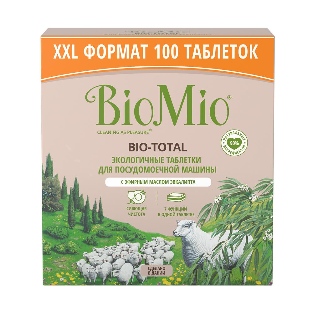 Таблетки "Bio-total" для посудомоечной машины, с маслом эвкалипта BioMio 2120 г