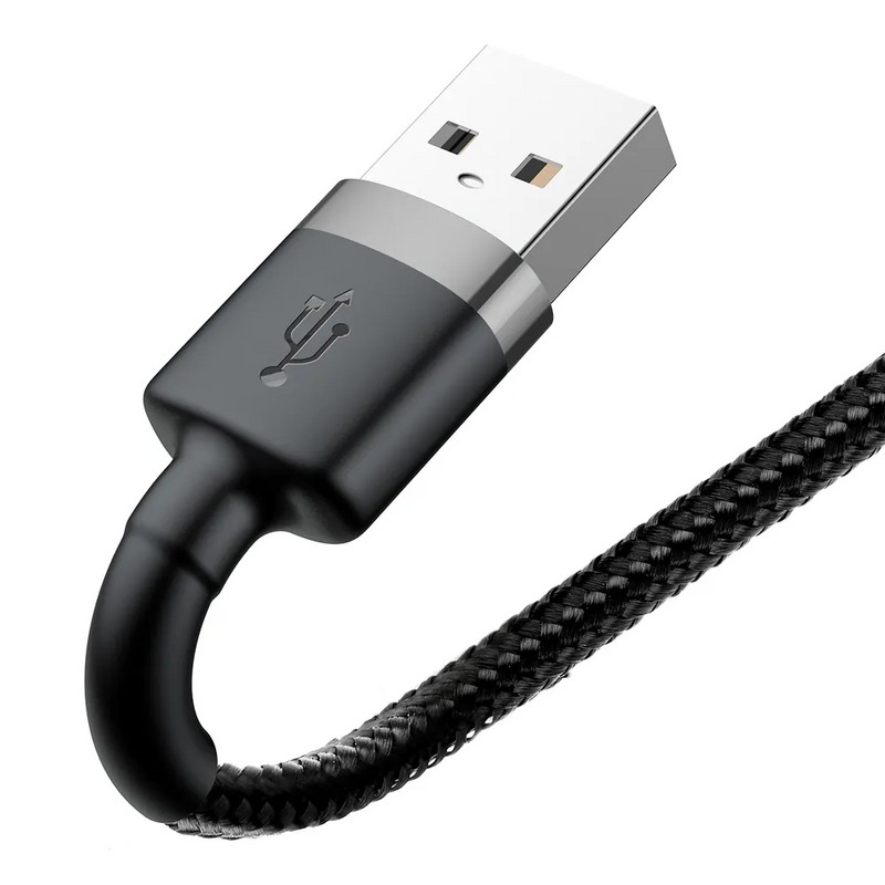 USB дата-кабель Baseus Cafule cable for Lightning (CALKLF-RG1) (3.0 м) Gray-Black