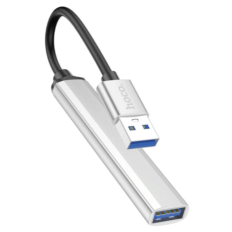 Переходник Hoco HB26 USB multifunction adapter 3хUSB2.0, 1хUSB3.0 для MacBook Серебристый