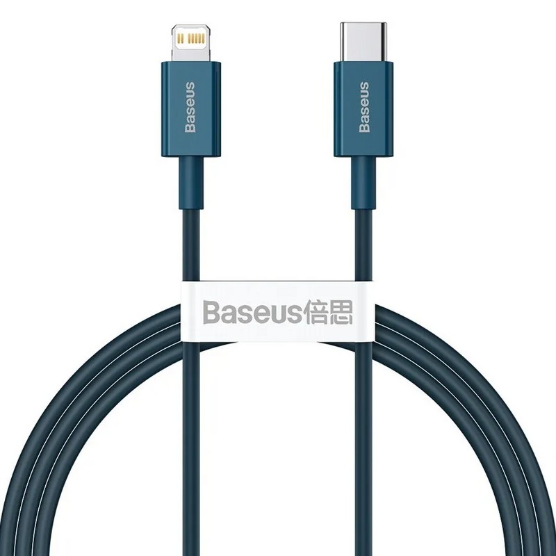 USB дата-кабель Baseus Superior Series Fast Charging Data Cable Type-C - Lightning 20W (CATLYS-C03) 2.0м Синий