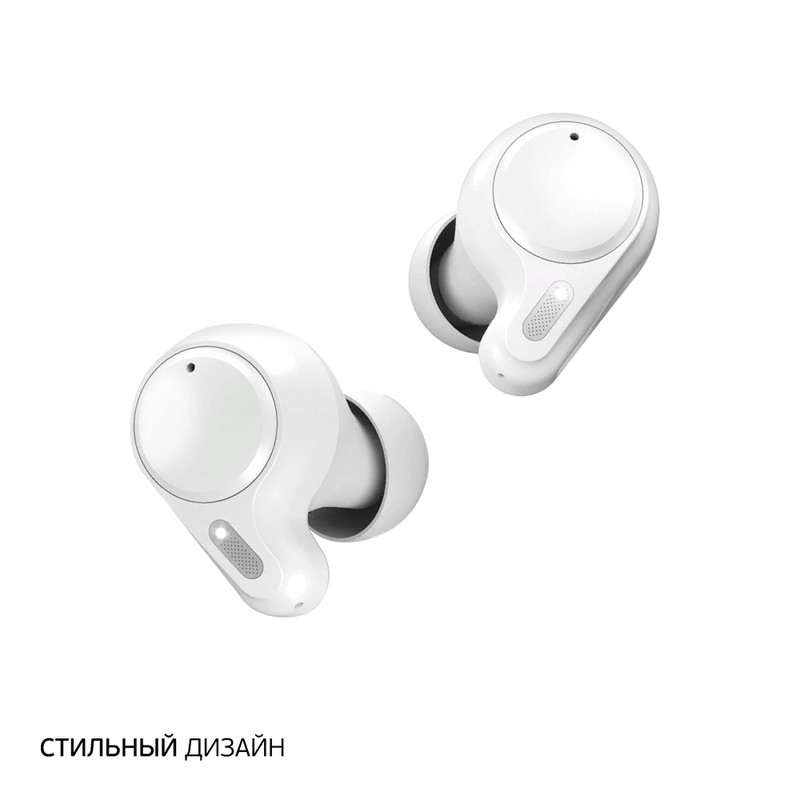 Bluetooth-гарнитура Deppa Air Ultra TWS BT 5.1 (D-44173) с зарядным устройством 500 мАч Белый