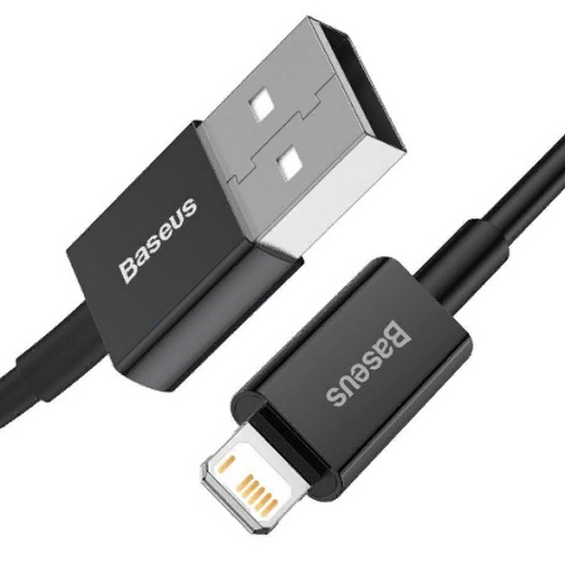 USB дата-кабель Baseus Superior Series Fast Charging Data Cable Lightning 2.4A (CALYS-A01) 1.0м Черный