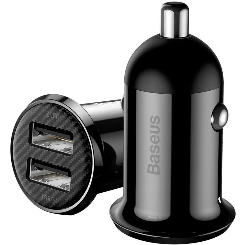 Разделитель автомобильный Baseus Grain Pro Car Charger (2USB: 5V & 4.8A) CCALLP-01 Черный