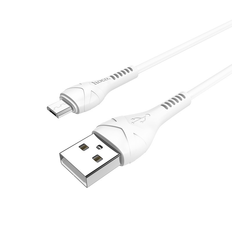 USB дата-кабель Hoco X37 Cool power Charging data cable for MicroUSB (1.0м) Белый