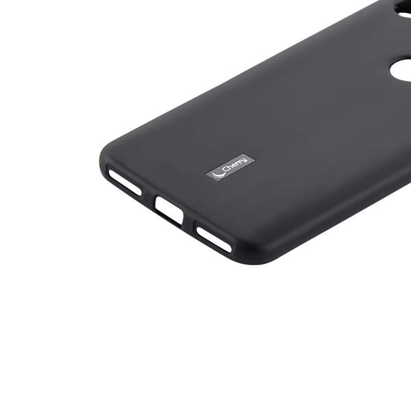 Чехол-накладка силиконовый Cherry матовый 0.4mm & пленка для Xiaomi Redmi Note 5A (5.5") Черный