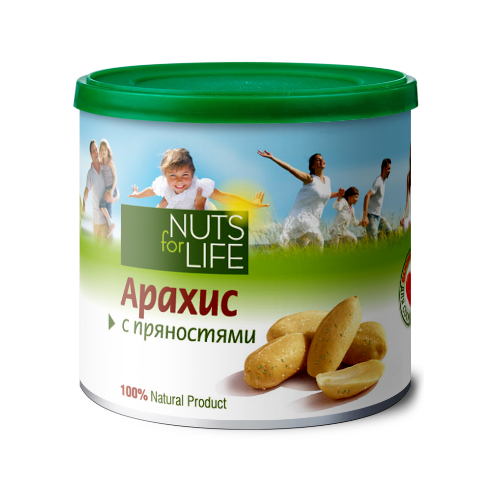 Арахис с пряностями Nuts for life 115 г