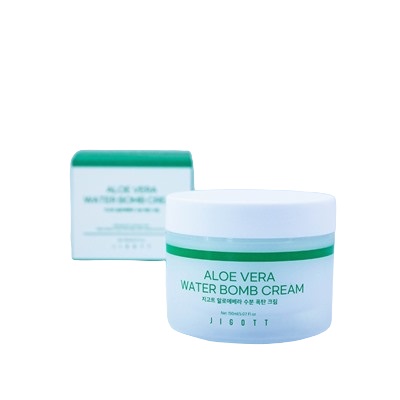 Jigott Aloe Vera Water bomb Cream Крем для лица с экстратком Алоэ Вера  150мл