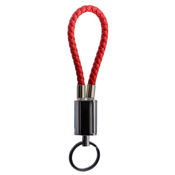 USB дата-кабель-брелок COTECi M18 FASHION series Lightning Keychain Cable (MFI) CS2133-RD (0.25m) красный