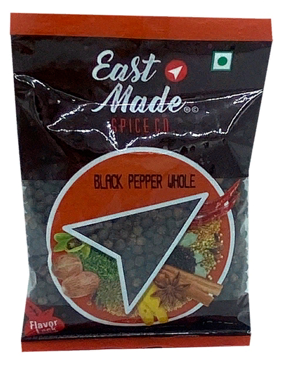 EASTMADE SPICES BLACK PEPPER WHOLE Перец чёрный, горошек 100г