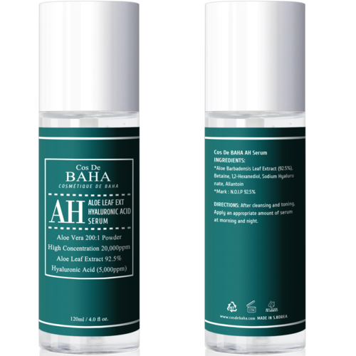 Cos De BAHA Сыворотка концентрированная с алоэ - Aloe leaf ext hyaluronic acid serum (AH), 120мл