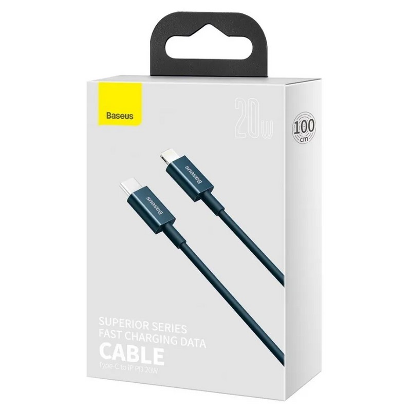 USB дата-кабель Baseus Superior Series Fast Charging Data Cable Type-C - Lightning 20W (CATLYS-A03) 1.0м Синий