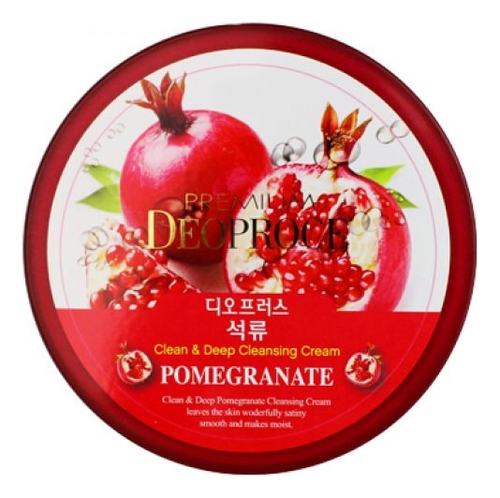 DEOPROCE PREMIUM CLEAN & DEEP POMEGRANATE CLEANSING CREAM Очищающий крем для лица с экстрактом граната