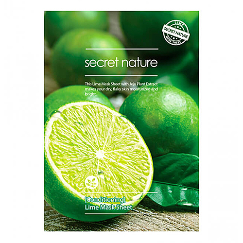 Secret Nature Маска для лица бодрящая с экстрактом лайма - Conditioning lime mask sheet, 25г