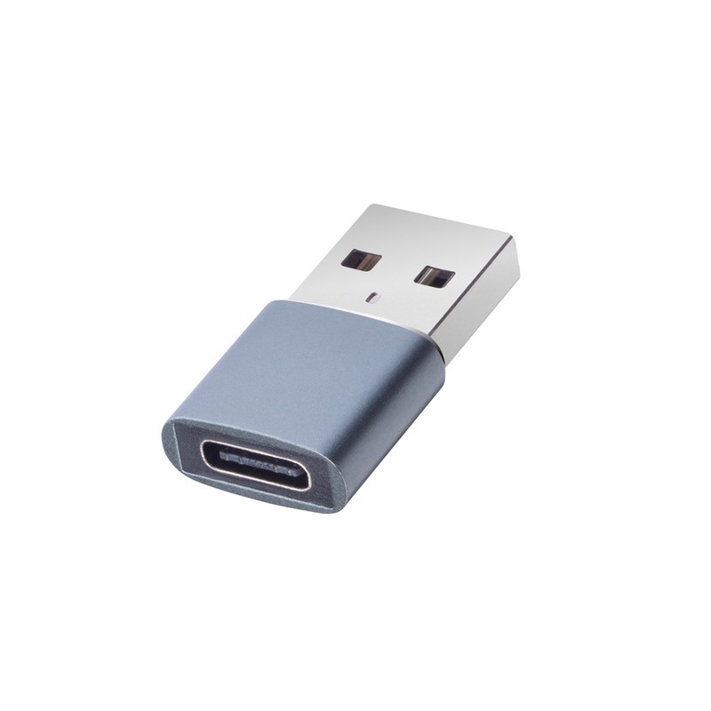 Адаптер Deppa Converter USB-A/ Type-C D-73128 Графитовый