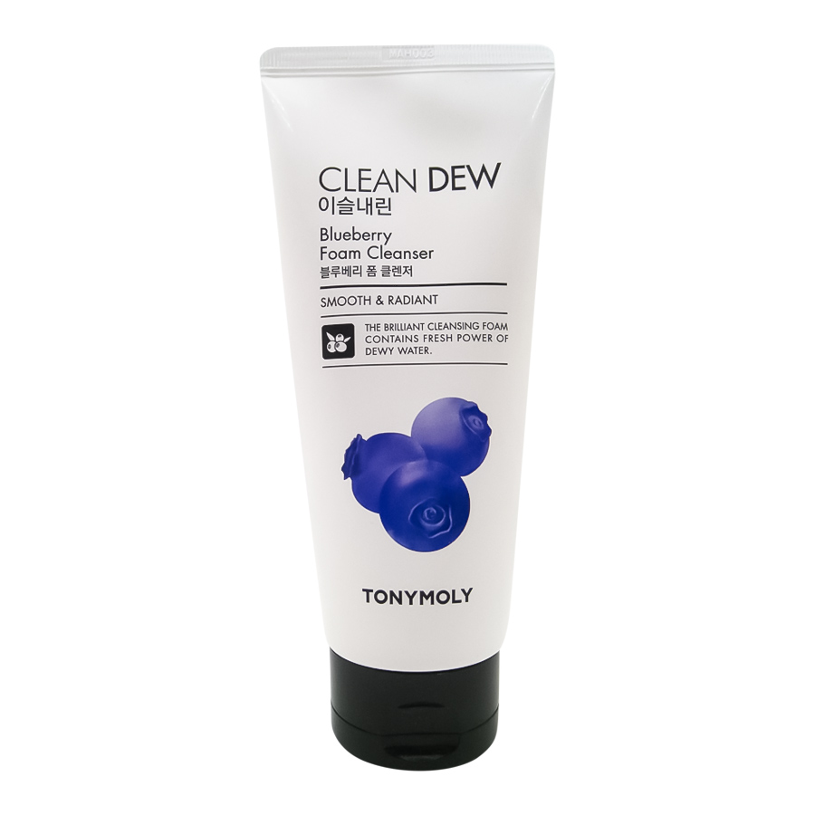 Tony Moly Пенка для умывания с черникой - Clean dew foam cleanser blueberry, 180мл