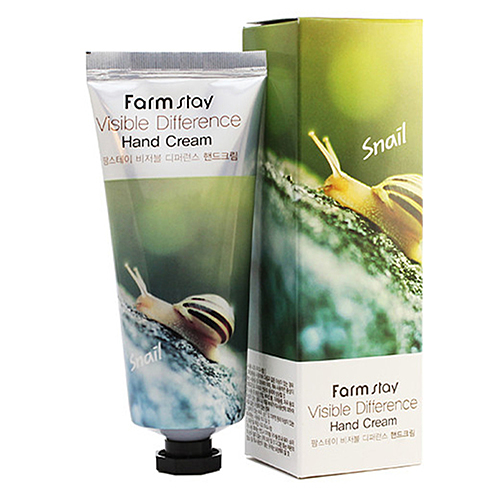 FarmStay Visible Difference Hand Cream Snail Восстанавливающий крем для рук с улиточным муцином