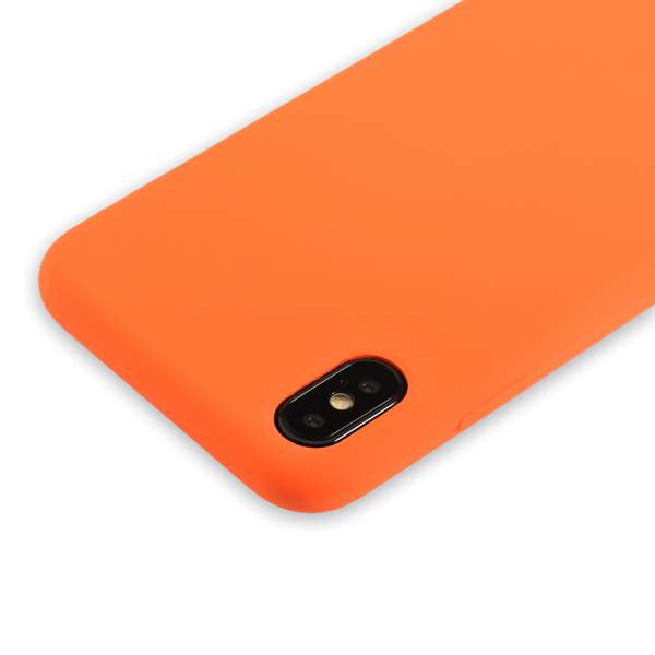 Чехол-накладка силиконовый Hoco Silicone Case для iPhone XS/ X (5.8") Оранжевый