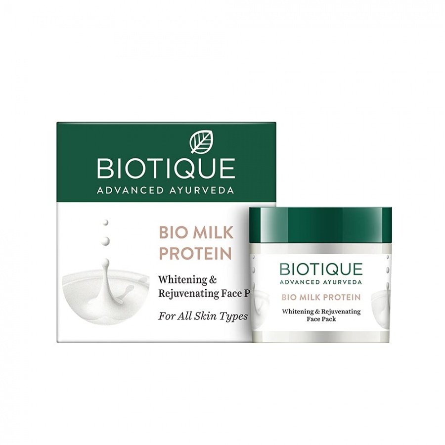 Biotique BIO MILK PROTEIN INSTANT GLOW FACE PACK Восстанавливающая маска для лица с молочным протеином 175г