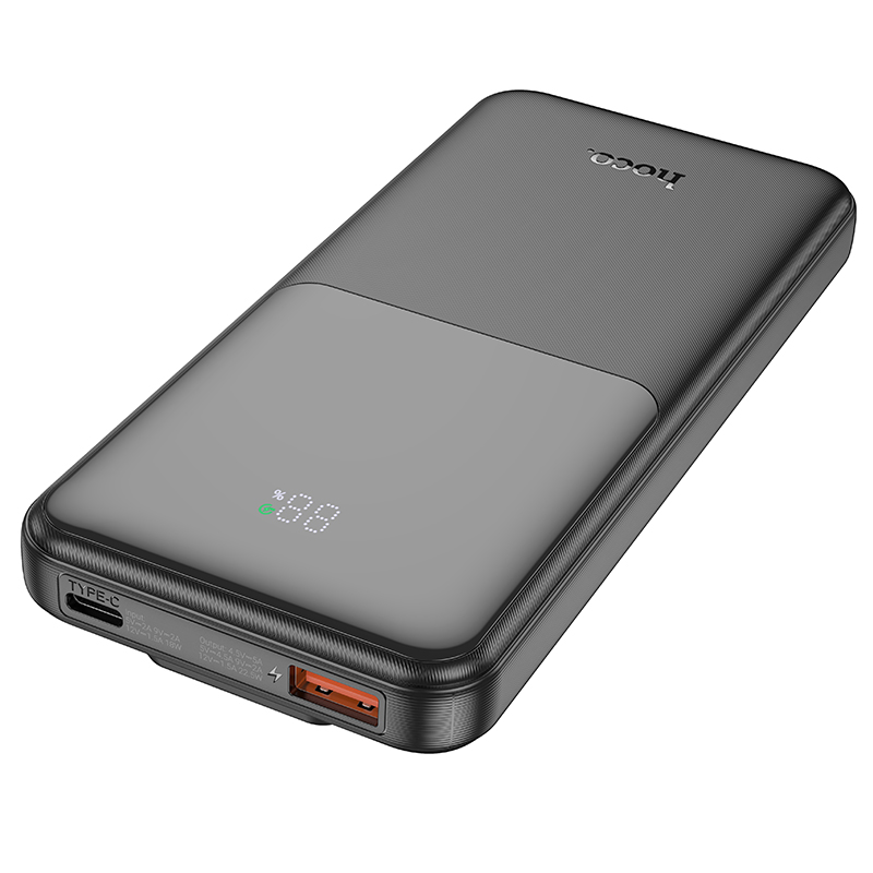 Аккумулятор внешний универсальный Hoco J119 10000 mAh Sharp charger PD22.5W+QC3.0 power bank (USB:5V-3A/ Type-C: 5V-3A) Черный