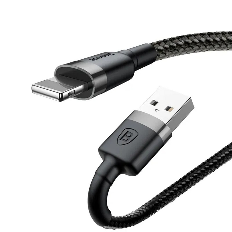 USB дата-кабель Baseus Cafule cable for Lightning (CALKLF-AG1) (0.5 м) Gray-Black