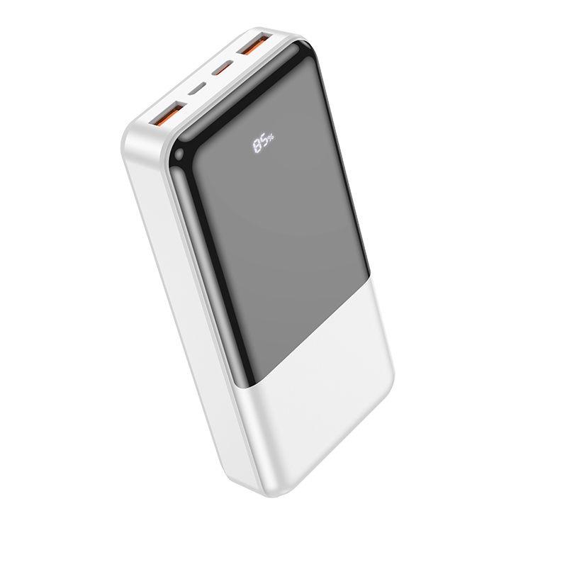 Аккумулятор внешний универсальный Hoco J108A 20000 mAh Universe PD22.5W+QC3.0 power bank (2USB:5V-3A/ Type-C: 5V-3A) Белый