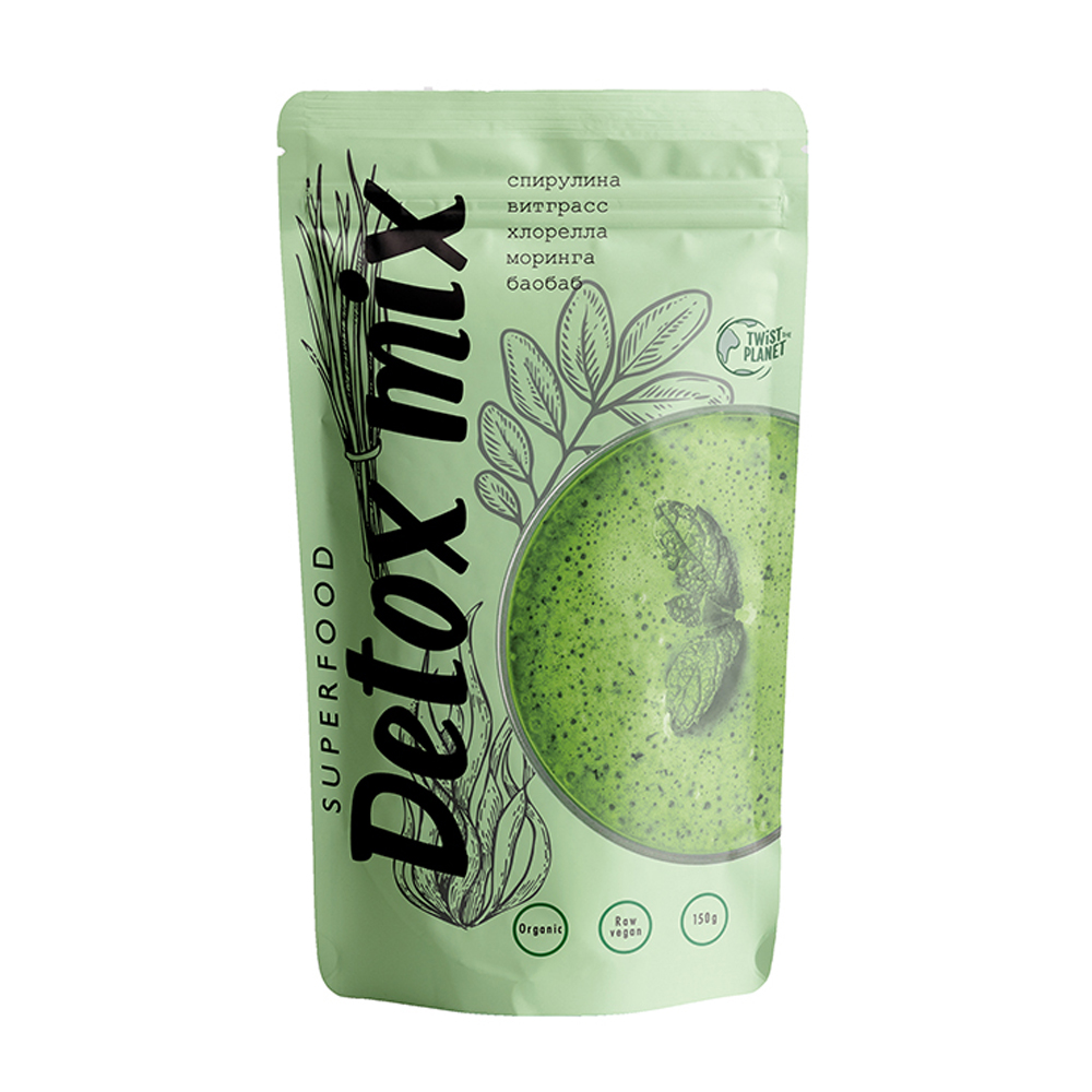 Green mix. Суперфуд Detox Mix 150 г. Микс суперфудов Twist the Planet. Суперфуд Twist the Planet Detox Mix 75г. "Detox-Mix" ананас.