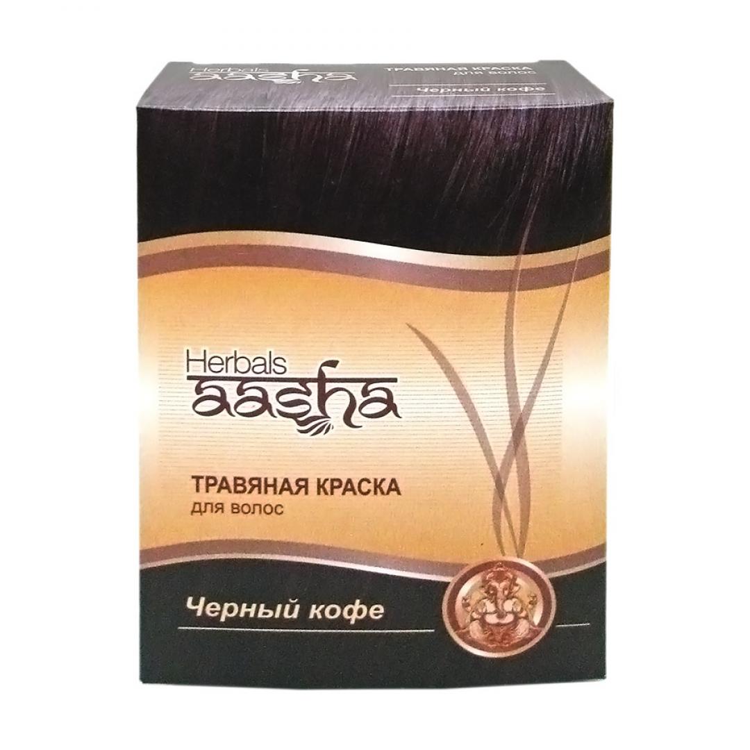 Травяная краска для волос "Черный кофе" Aasha Herbals 60 г