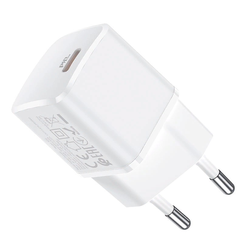 Адаптер питания Hoco N10 Starter single port PD20W+QC3.0 charger (USB-C: 5V max 3.1A/ 20Вт) Белый