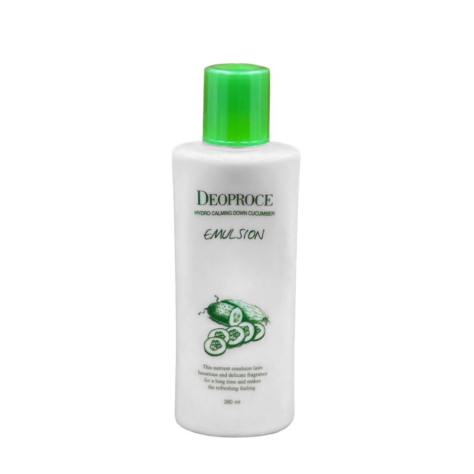 DEOPROCE HYDRO CALMING DOWN CUCUMBER EMULSION Успокаивающая эмульсия для лица с экстрактом огурца