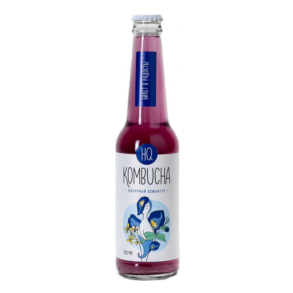 Комбуча "Лазурный османтус" HQ Kombucha 330 г 330 мл