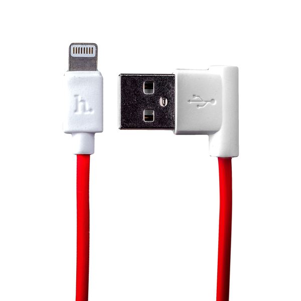 USB дата-кабель Hoco UPL11 L Shape Lightning (1.2 м) Красный