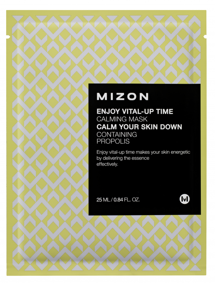 MIZON Enjoy Vital Up Time Calming Mask Успокаивающая тканевая маска для лица 25мл