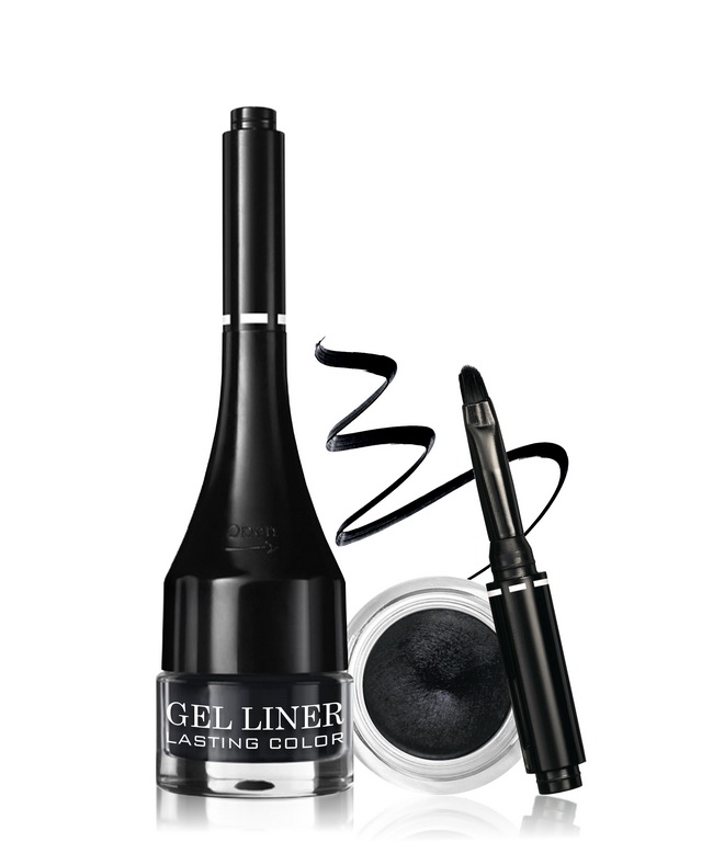 Гелевая подводка для глаз Gel liner LASTING COLOR тон: 1 черный