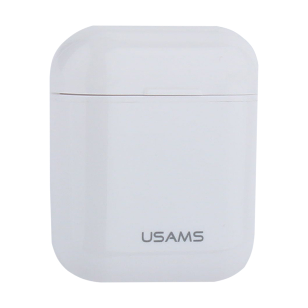 Bluetooth-гарнитура USAMS F10 LC Series Button BT 5.0 (BHULC02) 1500mAh с зарядным устройством Белый