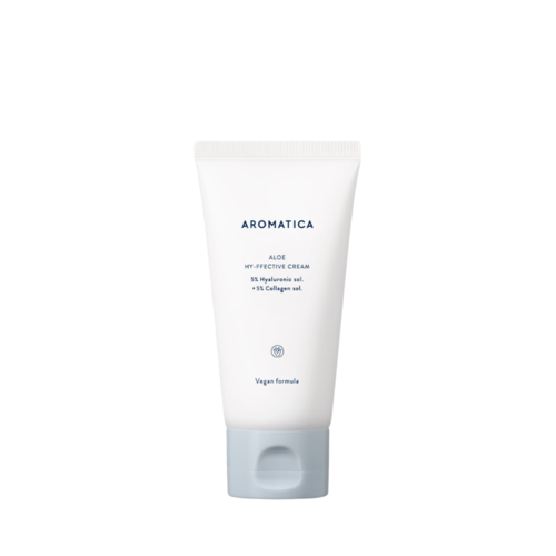 Aromatica Крем для лица увлажняющий - Aloe hy-ffective cream 5%Hyaluronic sol + 5%Collagen sol, 85мл