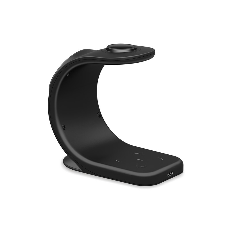 Беспроводное зарядное устройство MItrifON Magnetic Wireless charger stand 3в1 MageSafe Stand (OJD-83) для iPhone/ Watch/ Air Pods 15W Черный