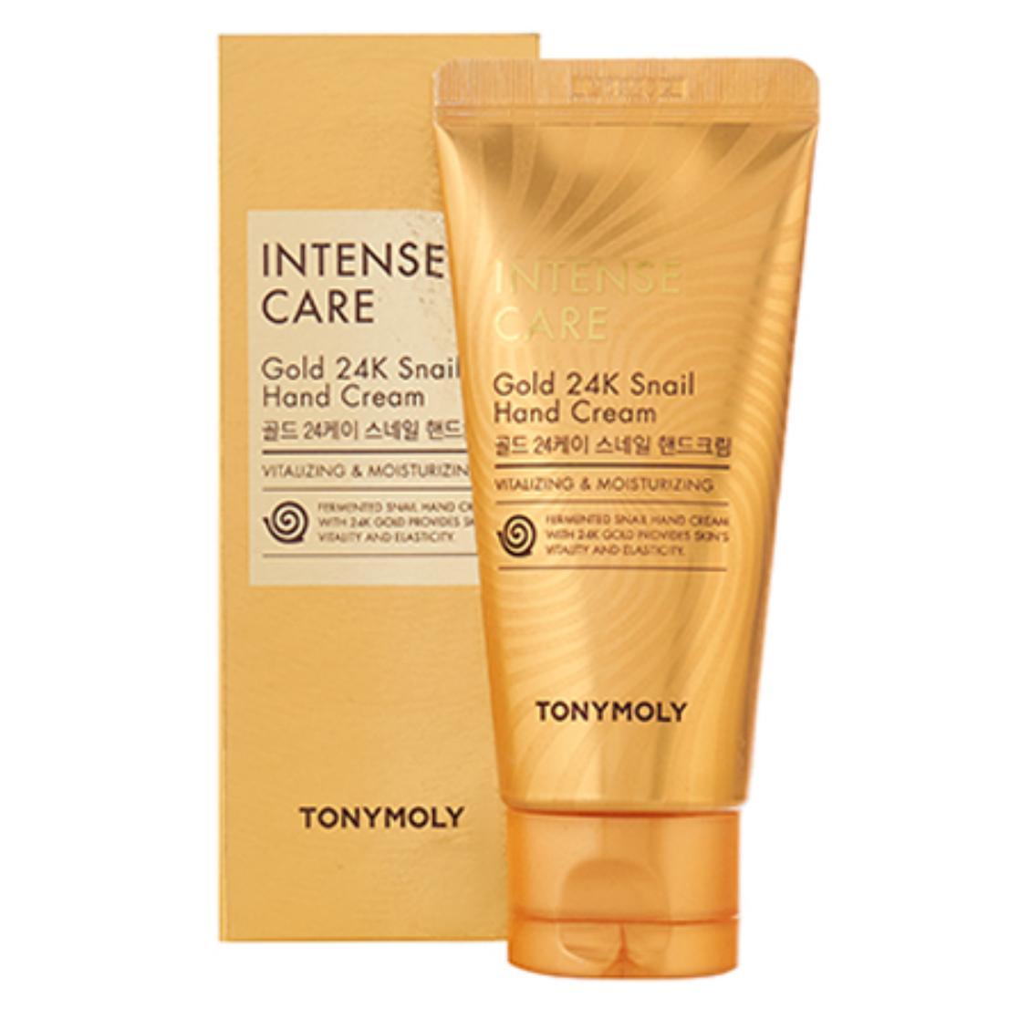 TONYMOLY INTENSE CARE Gold 24K Snail Hand Cream Крем для рук с муцином улитки и коллоидным золотом