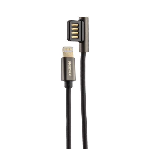 USB дата-кабель Remax Emperor Series Cable (RC-054i) LIGHTNING 2.1A круглый (1.0 м) Черный