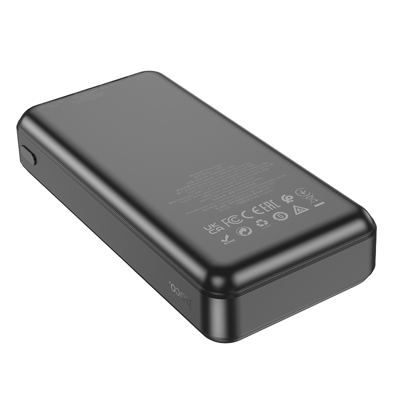 Аккумулятор внешний универсальный Hoco J108A 20000 mAh Universe PD22.5W+QC3.0 power bank (2USB:5V-3A/ Type-C: 5V-3A) Черный