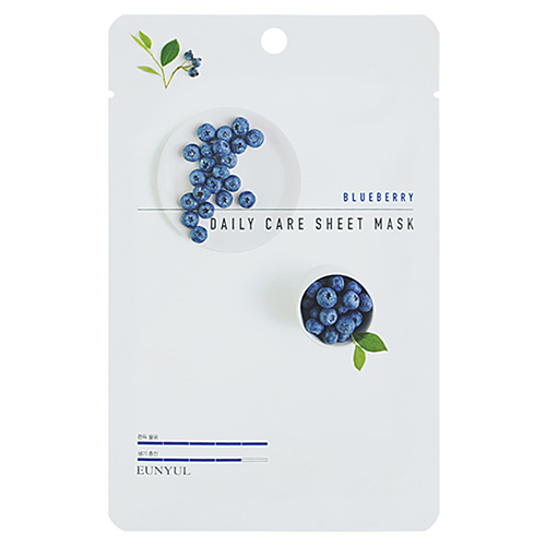 Eunyul Маска тканевая для лица с экстрактом черники - Blueberry daily care sheet mask, 22г