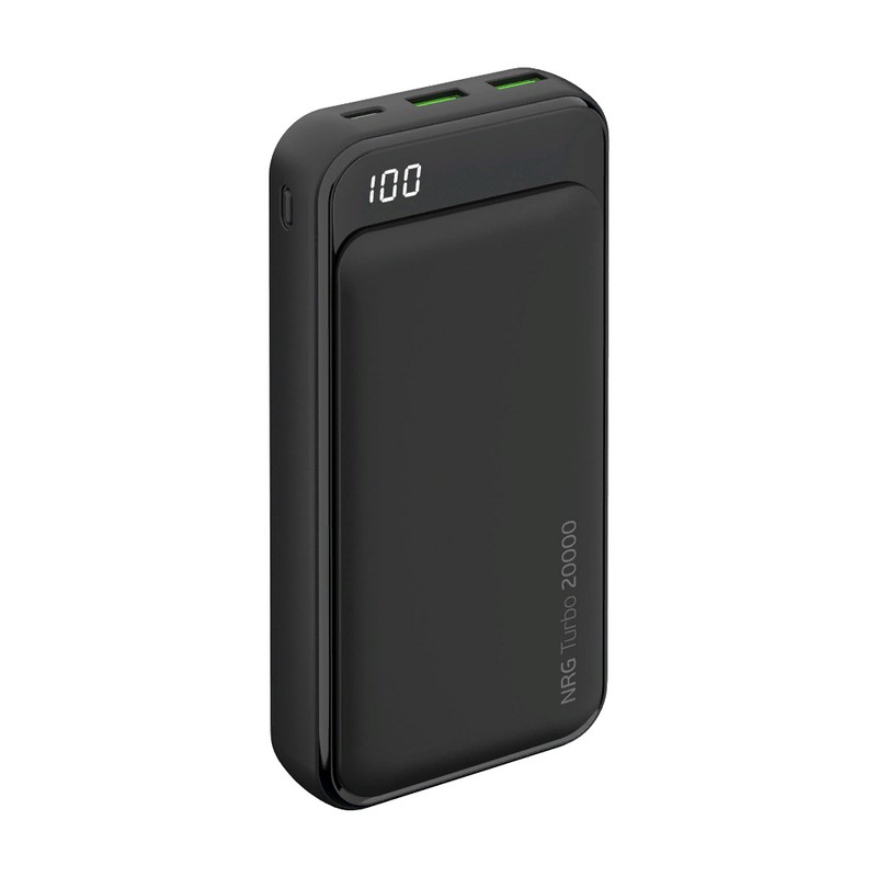 Аккумулятор внешний универсальный Deppa NRG Turbo Compact 20000 mAh QC 3.0 power bank 18 W D-33556 (2USB: 5V-2.1A) Графитовый